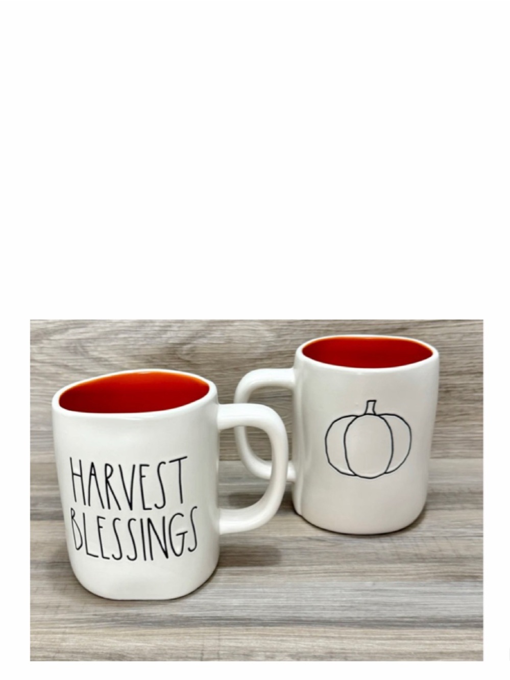 NEW Rae Dunn Harvest Blessings Pumpkin Coffee Mug